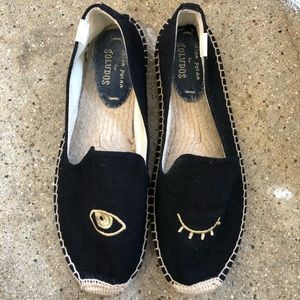 Jason Polan x Soludos Wink Black